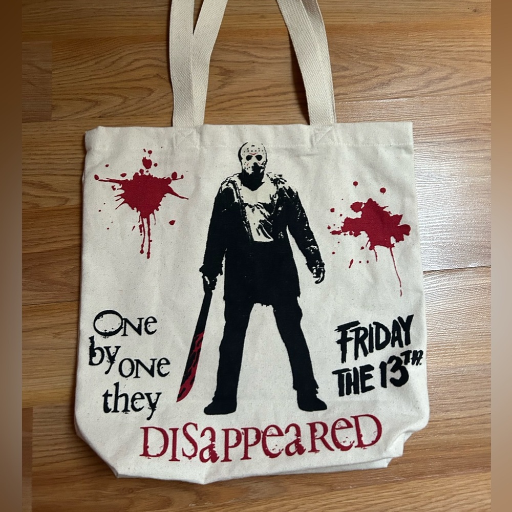 New Jason tote bag friday the 13 purse shopping 12x10